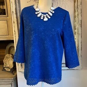 𝅺blue Blouse by Cathy Size Medium